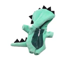 Plush Toy Dinosaur Onesie Fine Workmanship No Deformation Anti-break Idol Plush Toy Outfits for Decor - Pale Green