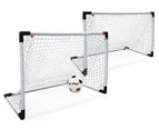 Go Play 182cm Indoor/Outdoor 2-in-1 Soccer Goal Post Fun Family Kids Game 5y+