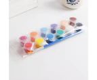 Solid 12 Watercolor Pigment Ceremics Pottery Paint Brush DIY Art Crafts Set