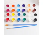Solid 12 Watercolor Pigment Ceremics Pottery Paint Brush DIY Art Crafts Set
