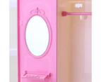 Mini Wardrobe Corrosion Resistant Clear Texture High Simulation Doll Dream House Wardrobe Toy for Kids