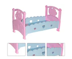 Pretend Play Toy Multifunctional Exquisite Plastic Furniture Model Baby Bed for Household