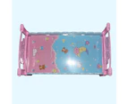 Pretend Play Toy Multifunctional Exquisite Plastic Furniture Model Baby Bed for Household