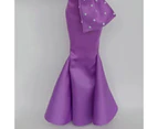 Kids Toy Elegant Good-looking Beautiful Eye-catching Adorable Entertainment Cloth Doll Clothes Hair Accessories for Child - Purple