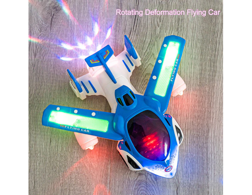 Auto Toy Automatically Change Direction Wear-resistant Plastic Rotating Deformation Flying Car for Home Plane