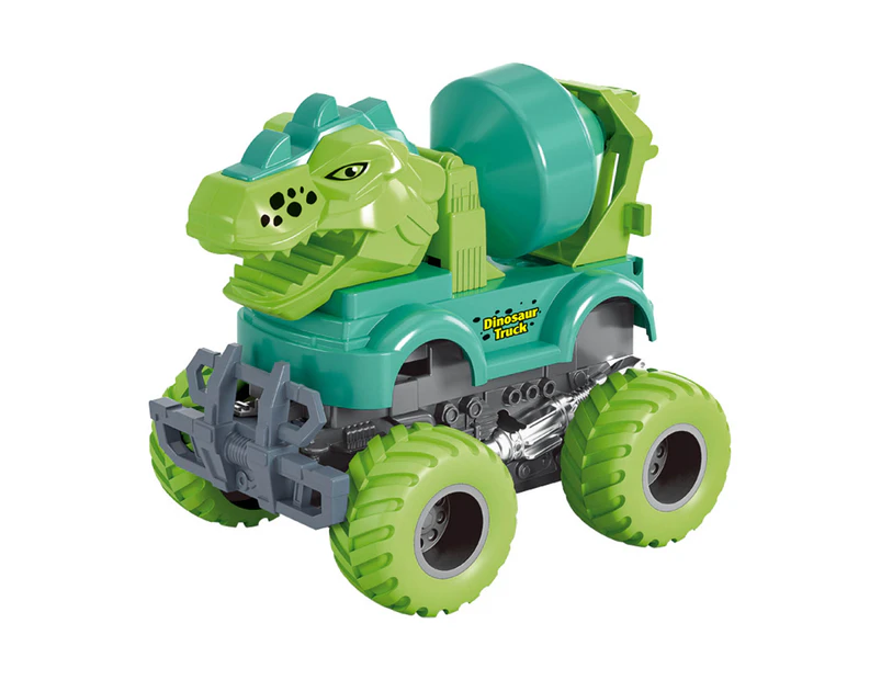 Baby Inertia Car Toy Safe Interactive Colorful Cartoon Dinosaur Baby Blaze Truck Toy for Home D