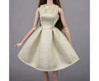Doll Skirt E Decorative Cloth Washable Doll Fashion Set Pop-Star Dress Daily Use - Yellow