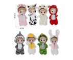 Dolls Lovely Movable Beautiful Joint Baby Big Eyes Clothes Dress Up Fashion Doll for Decor