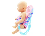 Doll Backpack Printing Doll Accessories Thick Baby Doll Carrier Backpack with Straps for 18 Inch Dolls - Multicolor