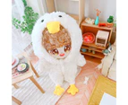 Doll Clothes Portable Delicate Fabric Doll Long Legged White Goose Jumpsuit for Fun