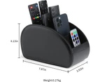 Remote Control Holder with 5 Compartments,Faux Leather Pen Organizer for Desk,Desktop Storage, Cosmetic Brush Box Begin