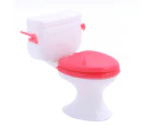 Cute Plastic Doll Closestool Pretend Role Play Toys for Dollhouse Furniture