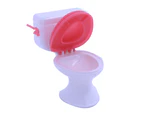 Cute Plastic Doll Closestool Pretend Role Play Toys for Dollhouse Furniture
