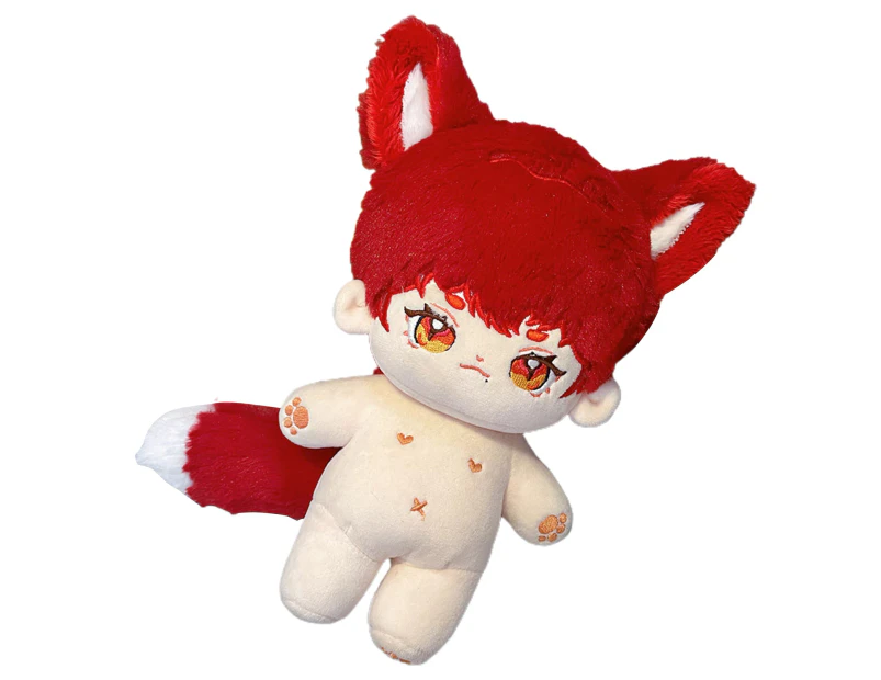 Cotton Doll Multifunctional Collectible Comfortable to Touch Fat Body Meow Doll for Home - Red