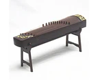 Chinese Zither Model Vivid Appearance Exquisite Metal Wooden Miniature Chinese Zither Model Shooting Props
