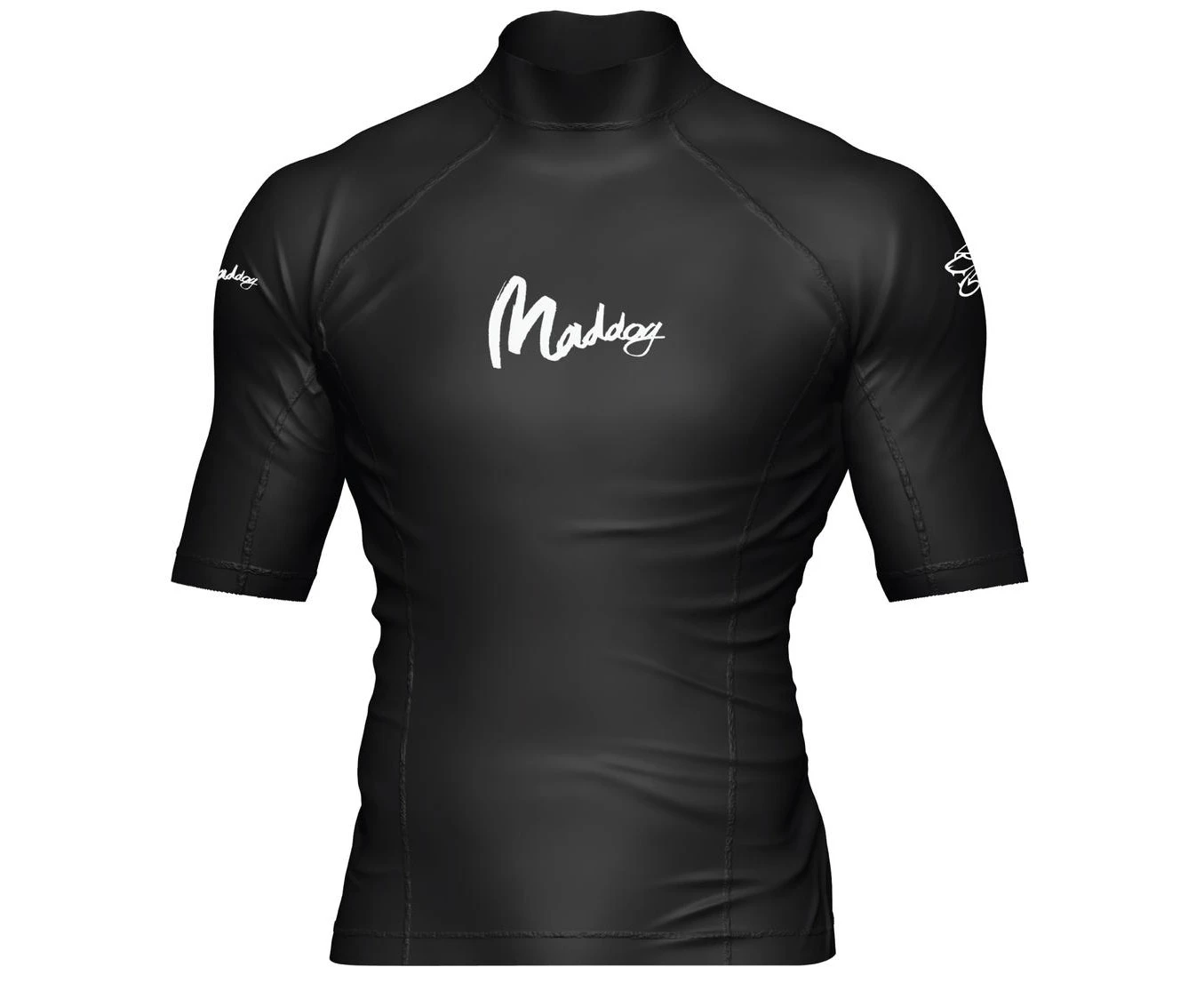 Mens Short Sleeve Rash Shirt (Black) - XL