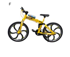 Bicycle Model Wear-resistant Simulation Alloy 1:8 Alloy Bicycle Model Toy for Kids F