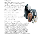 5Pcs/Set Nesting Doll Eco-friendly Different Animal Pattern Schima Superba Nesting Whale Doll for Christmas