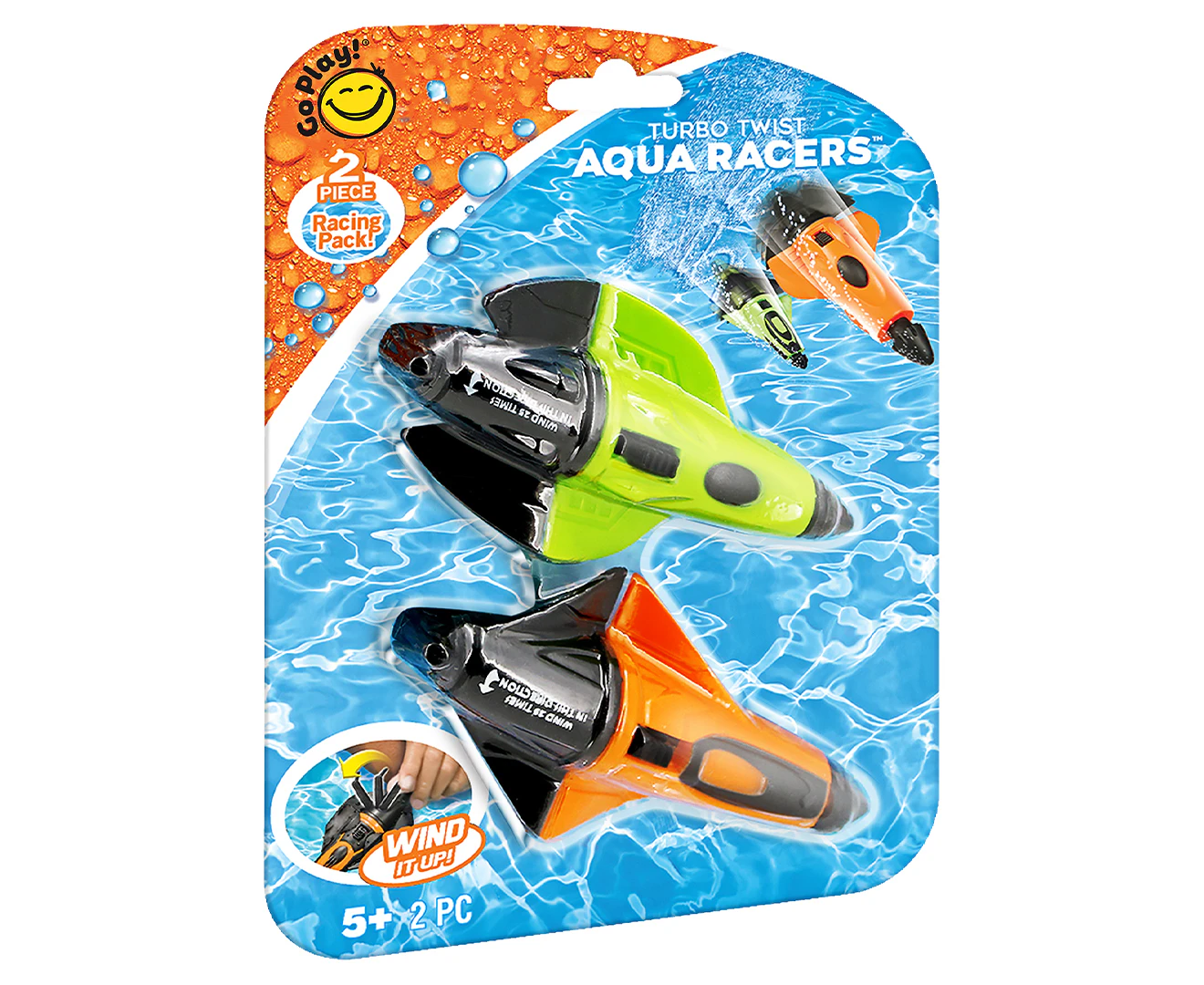 Go Play! Turbo Twist Aqua Racers Toy 2-Pack