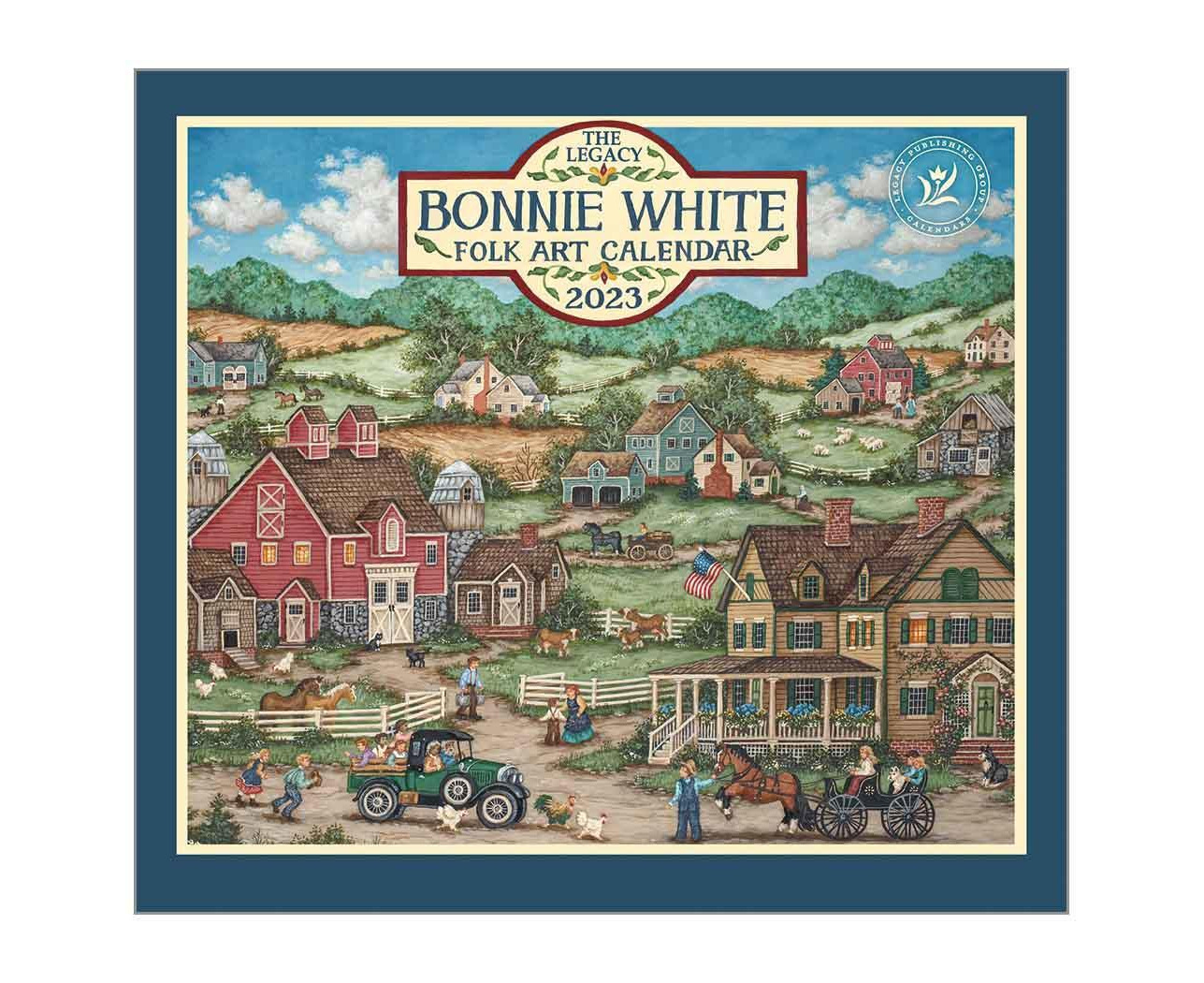 2023 Calendar Bonnie White Folk Art by Bonnie White Legacy WCA74335