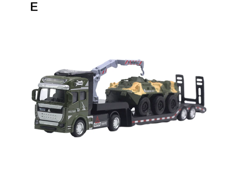 Car Model Highly Simulated Gifts 1/50 Scale Transporter Car Alloy Model for Kids E
