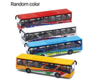 Alloy Mini Simulation Pull Back Car Bus Model Desktop Decor Kids Collectible Toy