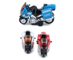 Mini Alloy Police Motorcycle Motorbike Pull Back Model Kids Toy Table Decor