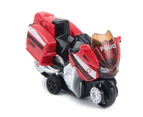 Mini Alloy Police Motorcycle Motorbike Pull Back Model Kids Toy Table Decor