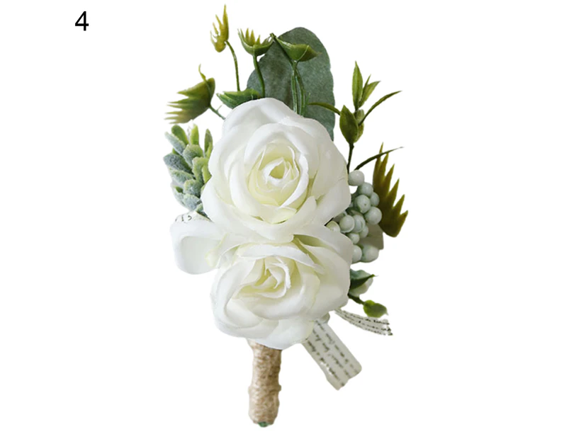 ricm Decorative Corsage Elegant Lightweight Add Romantic Ambience Artificial Flower Wedding Supplies-4#