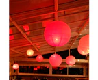 ricm Folding Chinese  Lantern Blank Children DIY Painting Hanging Festival Decor-Light Purple 25cm