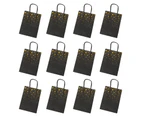 ricm 12Pcs/Set Gift Bags Handles Recyclable Lightweight Single-sided Hot Stamping Present Pouch for Home-1#