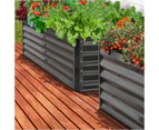 Livsip Garden Bed 240x80x45CM Raised Vegetable Planter Kit Galvanised Steel