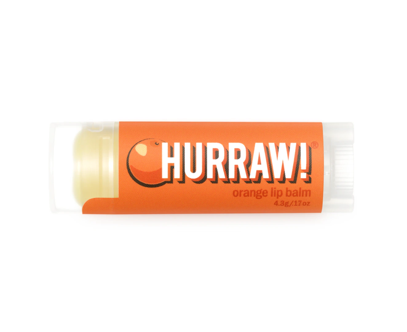 Hurraw! Organic Lip Balm Orange 4.8g