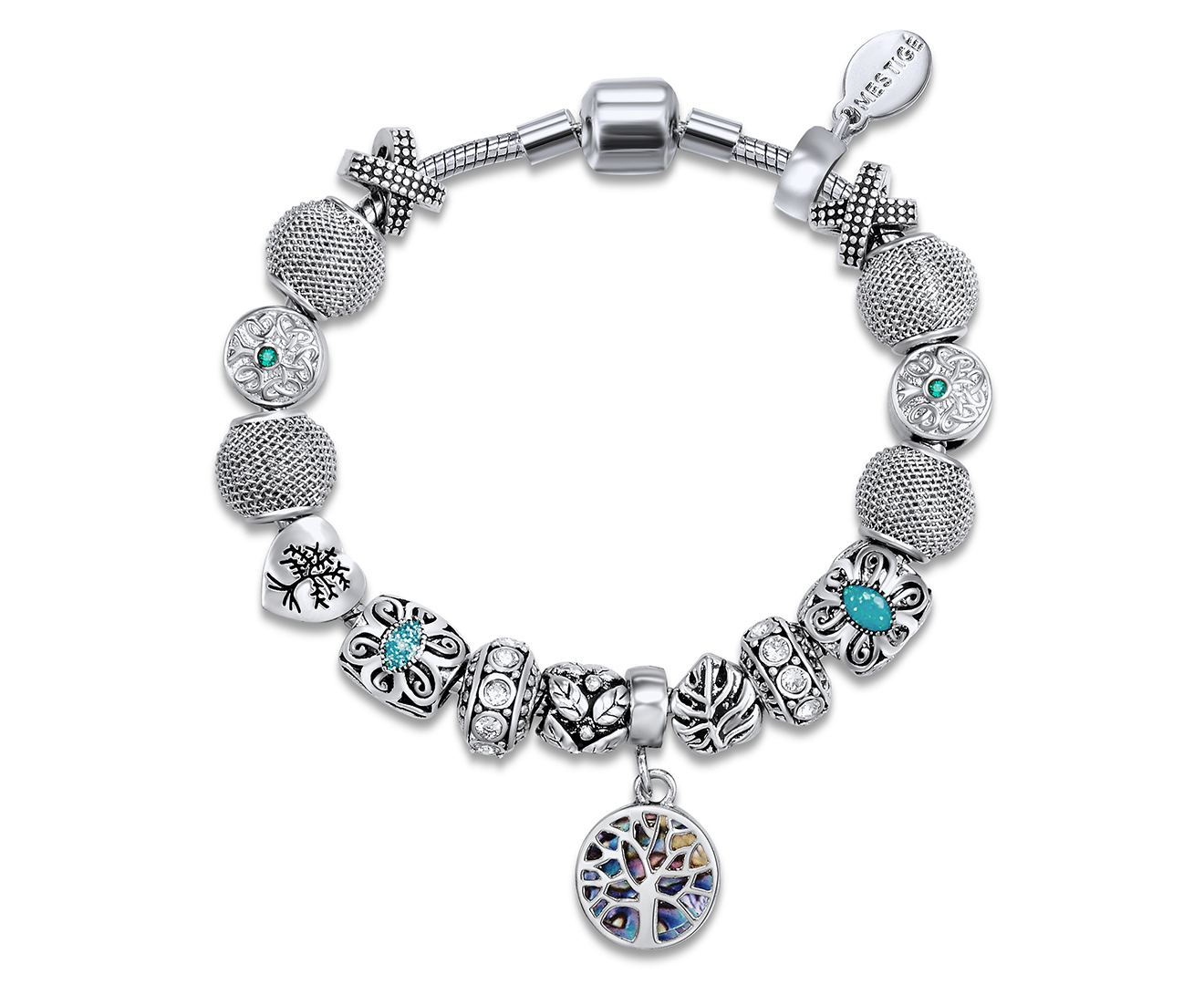 Mestige Grounded Bracelet w/ Austrian Swarovski® Crystals - Silver ...