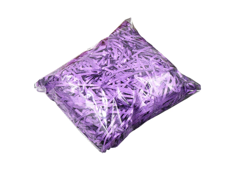 ricm 50g/Bag Raffia Paper Glitter Decorative-Filler Multi-Colored Gift Box Shredded Crinkle Paper for Anniversary-Light Purple