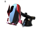 Car Phone Holder 360 Degree Rotation Mirror Gravity Car Air Outlet Navigation Mobile Phone Bracket for Driving - Red B