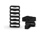 2Pcs Watch Strap Retainer Rings Replacement Soft Silicone 18mm/20mm Watchband Keeper Hoop Loop Holder for Vivomove/Fenix 5S 5S Pro 6S 6S Pro-Black