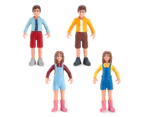 4Pcs Character Model Miniature Fine Craftsmanship PVC Simulation Figure Toy for Kids
