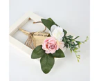 ricm Artificial Rose Flower No Withering DIY Lightweight Floral Arrangement Simulation Flower for Valentine's Day Birthday Present Photo Props -2#