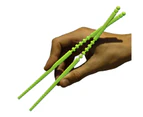 Struggle-free Crossover Chopsticks Easy Kids Adults Training Learning Green