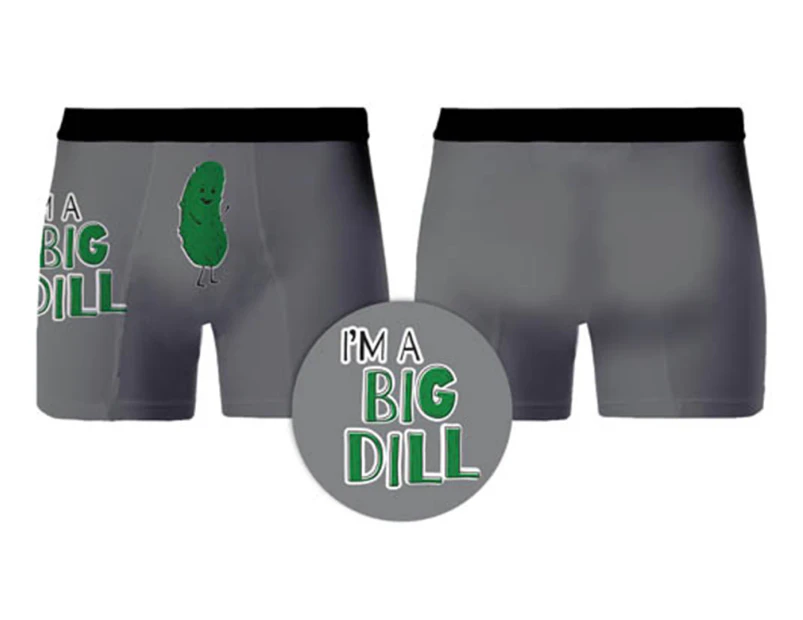 IG Design Group Men's Big Deal Boxer Briefs - Grey