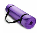 Thick Yoga Mat Pad 10/15/20MM NBR Nonslip Exercise Fitness Pilate Gym Durable AU [Colour: Purple] [Thickness: 15mm]