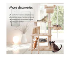 BEASTIE Cat Tree Scratching Post Scratcher Tower Condo House Furniture Wood 140cm