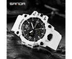 SANDA Top Brand Sports Men's Watches Military Quartz Watch Man Waterproof Wristwatch for Men Clock shock relogios masculino 6030