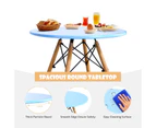 Giantex 5PCS Kids Modern Table & Chairs Set Colorful Table Set w/Armless Chairs Learning Activity Play Set Gift
