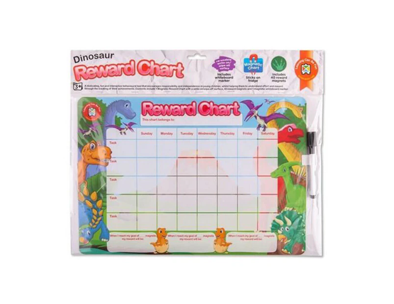 Learning Can Be Fun Magnetic Reward Chart - Dinosaur