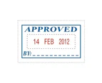 Deskmate Self Inking Stamp - Approved/Date