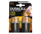 Duracell D Alkaline Batteries 2pcs