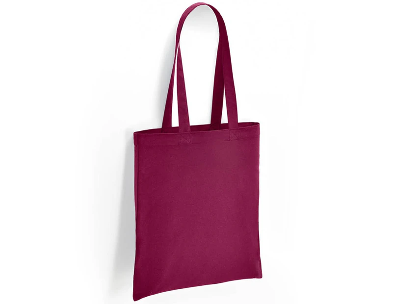 Brand Lab Cotton Long Handle 10L Tote Bag (Burgundy) - PC5050