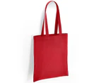 Brand Lab Cotton Long Handle 10L Tote Bag (Red) - PC5050